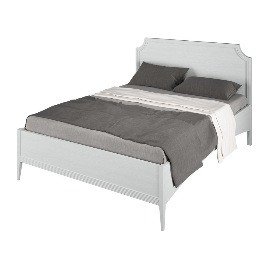 Кровать без изножья 160х200 Берген White